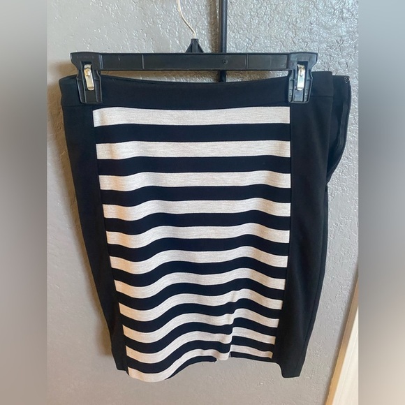 The Limited Striped Pencil Skirt Silver - Picture 2 of 6